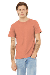 BELLA+CANVAS® Unisex Heather CVC Short Sleeve Tee - Heather Sunset - XS
